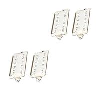 Milisten 4pcs Acoustic Guitar Pickup Base Metal Guitar Mounting Screw Humbucker Pickup Base Plate Accessory Fit