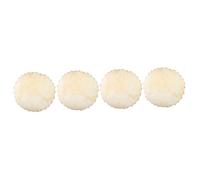 Milisten 4pcs African Drum Heads Goat Leather Drum Skin Sound Quality Improvement for Percussion Players