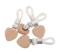 Milisten 4pcs All-Purpose Hand Towel Clips with Sturdy Metal and Woven Rope Design Decorative Beige Bathroom and Travel Towel Holders and Dish Rags