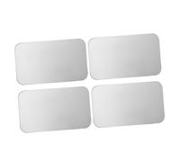 Milisten 4pcs Aluminium Cooling Mat for Pets Ice Bed for Hamster Chinchilla Reduces Body Temperature Comfortable Sleep Reusable Heat Dissipation Pad
