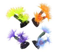 Milisten 4pcs Aquarium Decor Realistic Resin Fish Tank Ornaments Ocean Inspired Fake Coral Plants for Stunning Underwater Aesthetics Low Maintenance Easy Setup for Enhancing Your Aquarium