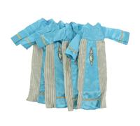 Milisten 4pcs Arab Doll Robe: Girl Abaya Thobe Dress - Long Sleeve Clothes Outfit For 11 Inch Dolls Cute Muslim Wardrobe Set Eid Party Garments Accessories