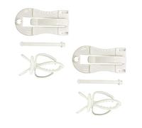 Milisten 4pcs Bird Vegetables Holder Cuttlefish Bone for Parrot Pet Bird Accessory Random Style