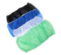 Milisten 4pcs Birdcage Cover Mesh Net with High Density Dustproof Seed Catcher Skirt for Parakeet Parrot Cages Lightweight Breathable Fabric in Black White Blue Green Easy Installation and