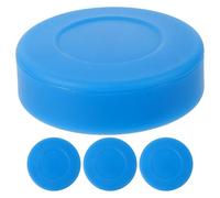Milisten 4pcs Blue Pvc Ice Hockey Pucks for Training and Roller Hockey with Accurate and Consistent Shots Sturdy Balls for Sports Practice