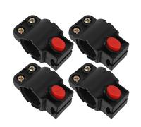 Milisten 4pcs Cable Lock Mount Holders Bike Lock Support Holder Black Abs Space-Saving Design Universal Compatibility Round Shape for Mountain Biking Outdoor Adventures