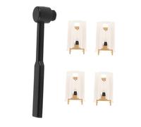 Milisten 4pcs Cartridge Phono Stylus Replacement Needle for Turntable Vinyl Record Player with Cleaning Brush High Fidelity Sound Vinyl Protection and Pure Audio Restoration Replacement