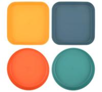 Milisten 4Pcs Cat Plates for Wet Food Non Slip Pet Feeding Bowls for Small Pets Versatile Design for Dry Kibble Treats Easy to Clean Durable Dish for Short Legged Cats