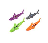 Milisten 4Pcs Diving Sharks Pool for Adorable Summer Swimming Accessories Safe Smooth Edges for Underwater Play Training Fun Bath for Boys