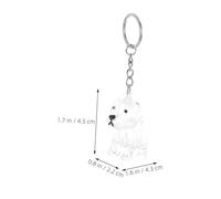 Milisten 4pcs Dog Hair Keepsake Keychain Capsule Pet Hair Collector Box Memorial Storage for Shedding Seasons and Honoring Memory Multipurpose Keyring Bag Charm for Dog Owners