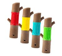Milisten 4pcs Dog Molar Grinding Toy Bamboo Puppy Chew Toy Interactive Fun Teething for Puppies Small Dogs