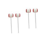 Milisten 4pcs Drum Set Pedal Felt Head Bass Drum Percussion Instrument Accessory Replacement