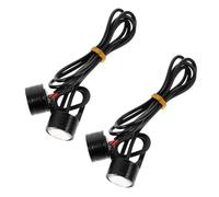 Milisten 4pcs Eagle Eye LED Motorcycle Lights for Car Fog Reversing Use | Green Aluminium Alloy Build, Easy Install, Fast Heat Dissipation, Protects Circuit, 3smd 5730 Mirror Kit