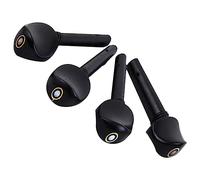 Milisten 4pcs Ebony Tuning Pegs for Violin Durable Pegs with Eyelet Knobs Easy Installation Replacement for Old Parts for Violins