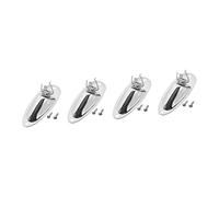 Milisten 4pcs Electric Guitar Input Jack Socket Plate Replacement for Guitar Accessories Screws and Plugs for Wiring Setup
