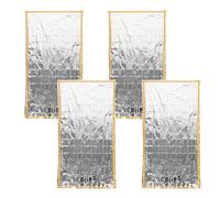 Milisten 4pcs Emergency Survival Sleeping Bag - 78.6x39inch Thermal Insulation Blankets Sleeping Bag For Camping Hiking - Outdoor Shelter Supplies And Survival Essentials