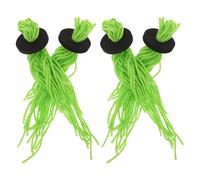 Milisten 4pcs Fish Spawning Mops Floating Egg Collector with Simulated Seagrass Cotton Thread for Aquarium Breeding Tanks Fish Tank Decor and Betta Hideout