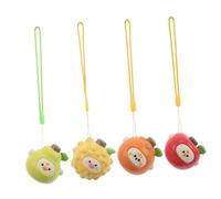 Milisten 4pcs Fruit Spinning Top Lightweight Interactive Kindergarten Game for Hand Eye Coordination Development Classroom Activity Gift