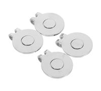 Milisten 4pcs Golf Ball Aiming Markers with Flat Metal Hat Clips Magnetic Golf Cap Marker Clips for Men Women Golfers Easy Attach to Hats Bags Belts Visors Practical Training Accessories