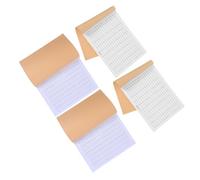 Milisten 4pcs Grid-Lined Accounting Ledger Book Set - Income and Expense Tracker Notebook with Vertical and Double-Sided Horizontal Pages - Financial Record Keeping and Inventory Management
