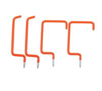 Milisten 4Pcs Heavy Duty Bike Storage Hooks Wall Mount Hangers for Garage Ceiling Space-Saving Bicycle Rack with Secure Bolt Installation