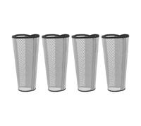 Milisten 4pcs Horse Fly Boots Breathable Pvc Woven Mesh Leg Wraps Blue Abrasion-resistant Cooling Sleeves Easy to Wear and Remove for Outdoor Sports