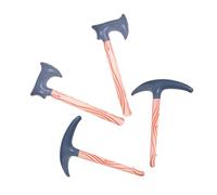 Milisten 4pcs Inflatable Lumberjack Axes Lightweight Safe Halloween Party Props Realistic Horror Cosplay Accessories for Costume Events and Haunted Houses