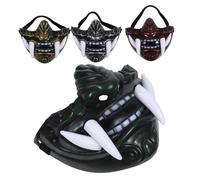 Milisten 4pcs Japanese Tush Mask Authentic Theater Cosplay Masks for Men Women Traditional Cultural Party Props for Halloween Stage Performance