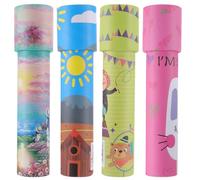 Milisten 4pcs Kaleidoscope Set Educational for Parent Interactive Science Experiment Plaything Random Patterns