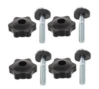 Milisten 4pcs Lawn Mower Handle Nut Bolt Kit Replacement Screws for Tractor Push Sweepers Corrosion-resistant Garden Machine Parts Maintenance