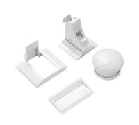 Milisten 4pcs Magnetic Cabinet Safety Locks for Invisible Drawer and Door Protection Easy Installation Childproof Furniture Lock with Key