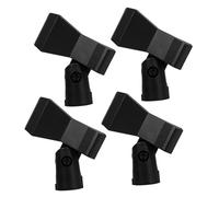 Milisten 4pcs Microphone Holder Clamp with Copper Thread, Adjustable Angle and Firm Stable Hold, Mic Clips for Stands, Reusable Easy Attachment for Live Performances, Re20 Microphone