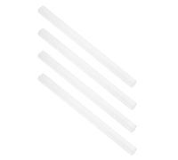 Milisten 4pcs Mini Mahjong Ruler Acrylic Domino Holders Tile Pushers U-shaped Racks for Mexican Train Travel Gaming