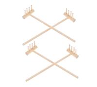 Milisten 4pcs Miniature Garden Rakes Friendly Desk Garden Tools Sturdy Wooden Construction Easy to Clean Artistic Design for Adults
