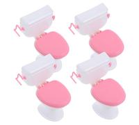 Milisten 4pcs Miniature Toilet Model Decorative Mini Toilet Decor for Dollhouses Micro Landscapes Desktop Display for Pretend Play Home Decoration