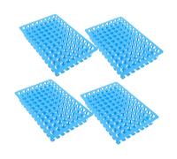 Milisten 4pcs Multifunctional Test Tube Holder Rack for Plastic Lab Organizer with Sturdy Base Design for Test Tubes Sample Vials and Specimen Containers Easy to Clean and Safe for Science