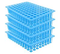 Milisten 4pcs Multifunctional Test Tube Holder Rack Slot Tube Drying Stand with Bright Colors Easy-clean Design Compatible Sample Vials for Home and Classroom Science Experiments