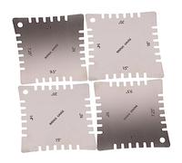 Milisten 4pcs One Set Professional Guitar Arc Ruler High Precise Measure Tools Guitar Radius Gauge String Action Ruler Gauge Set Luthier Maintenance Tool