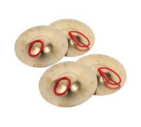 Milisten 4pcs Orff Cymbals for Educational Percussion Instrument Bright Clear Tone for Group Learning and Teamwork Music Teaching