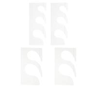 Milisten 4pcs Patchwork Quilting Rulers Set, Acrylic Irregular Shaped Sewing Templates, Plastic Stitching Rulers for Fabric, DIY Sewing Tool for Tailors and Quilting Projects