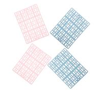 Milisten 4pcs Pet Cage Floor Mats for Small Animals Soft and Wear Resistant Rabbit and Guinea Pig Foot Pads Easy Clean Design for Cage Comfort and Hygiene Pink Sky Blue