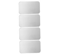 Milisten 4Pcs Pet Cooling Mat Aluminium Board for Hamsters and Rabbits Summer Ice Bed Durable and Reusable Comfort for Animals Reduces Body Temperature