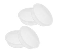 Milisten 4pcs Plastic Bird Feeders Bowls Water Bowl for Birds Wild Feeder Tray Accessories Feeding Station Tray for Outdoor Use