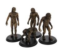 Milisten 4pcs Plastic Evolution Model Educational Man Statue for Teaching Human Evolution Imitated Man Figurines for Table Decor Safe and Reusable