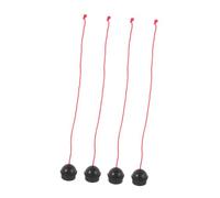 Milisten 4Pcs Pool Chalk Holder Rubber Billiard Accessory for Snooker Cue Durable and Shock Absorbing Design Lightweight Pool Table Accessories Fit for Standard Chalks