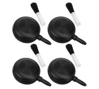 Milisten 4pcs Portable Camera Lens Cleaning Kit with Hand Held Air Blower and Soft Brush, High Efficiency Cleaning Tools for Precision Equipment and Outdoor Shoots, Black Plastic Design