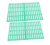 Milisten 4PCS Rabbit Cage Mats Plastic Feet Pads with Leak for Small Animals Bunny Hamster Chinchilla Guinea Pig Cats Dogs Cuttable Comfortable Paw Protection and Easy Cleaning Floor Mat