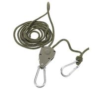 Milisten 4pcs Reflective Windproof Rope Adjustable Clip Hanger Retractable Pulley System for Camping Hiking Rv Outdoor Use Versatile Guide Cord for Tents and