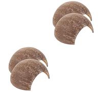 Milisten 4pcs Reptile Shelter Hideout Shell Adornment Creative Reptile Hide Cave for Small Pets Cave Hiding Place for Crawl Pets Terrarium Adorn