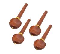 Milisten 4Pcs Rosewood Cello Tuning Pegs Replacement Non-slip Knobs Violin String Instrument Accessories for Precise String